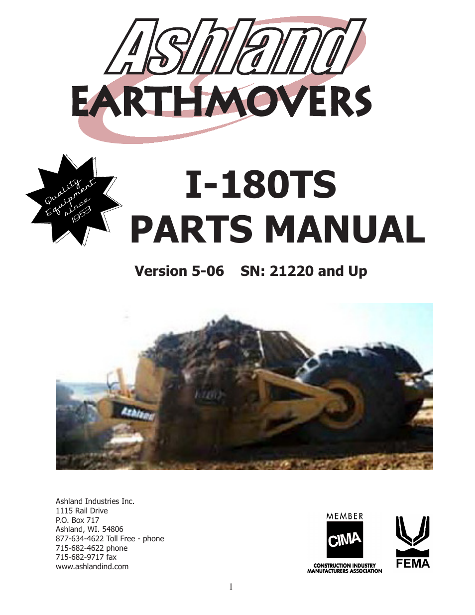 Ashland I-180TS User Manual | 41 pages