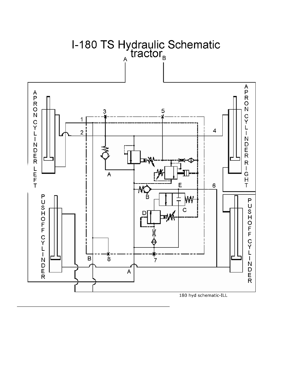 I-180ts2 hydraulic schematic tractor | Ashland I-180TS2 User Manual | Page 21 / 25