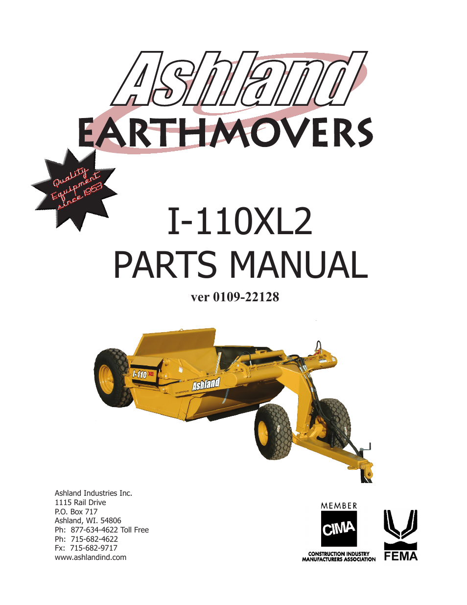 Ashland I-110 XL2 User Manual | 25 pages