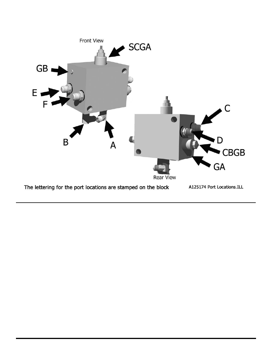 I-155 ts2 hydraulic valve assembly ports | Ashland I-155TS2 User Manual | Page 19 / 25