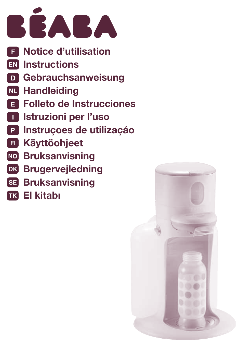 BEABA Feeding bottle warmers Bib'expresso User Manual | 45 pages
