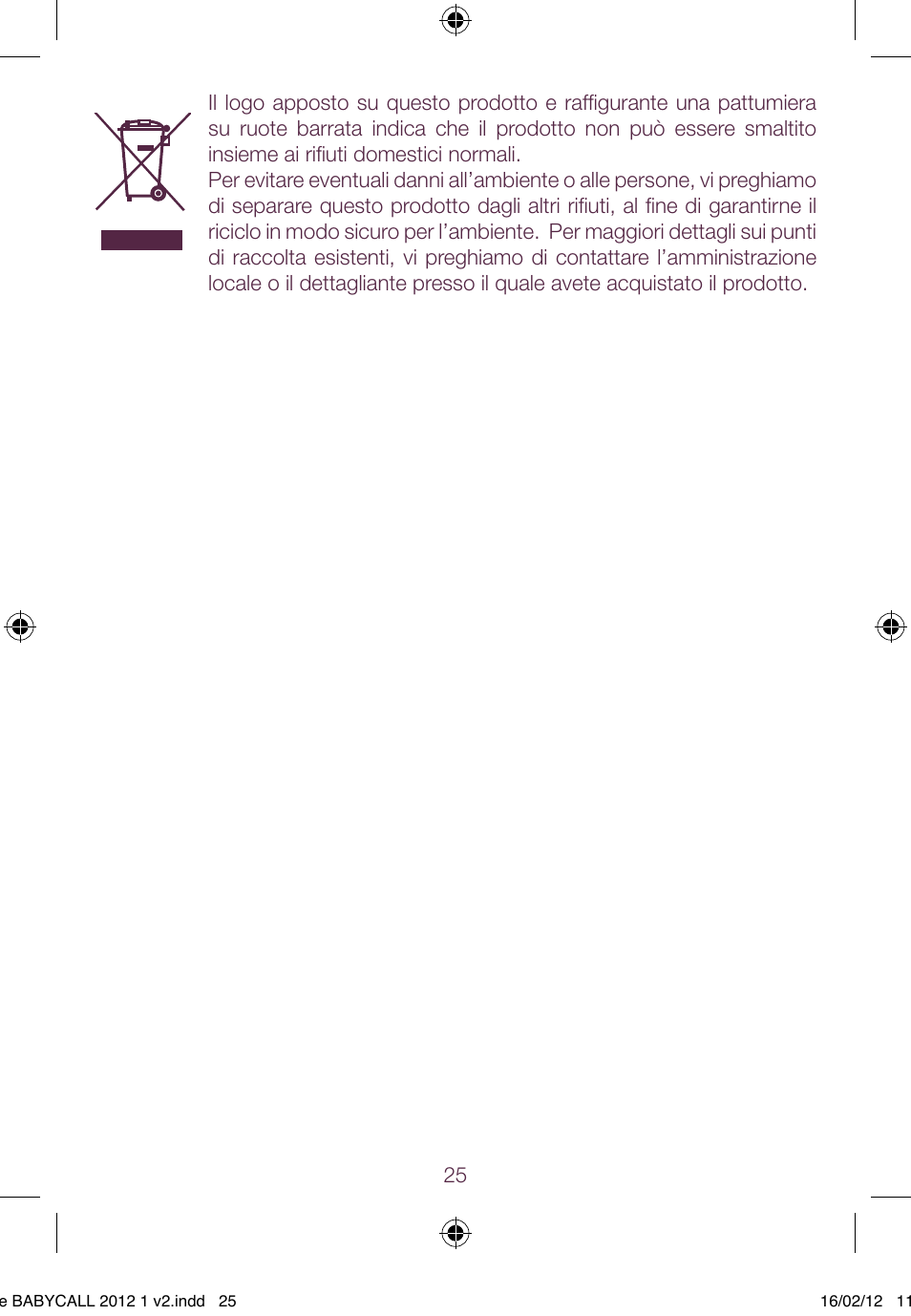 BEABA Babycall 1 User Manual | Page 25 / 56