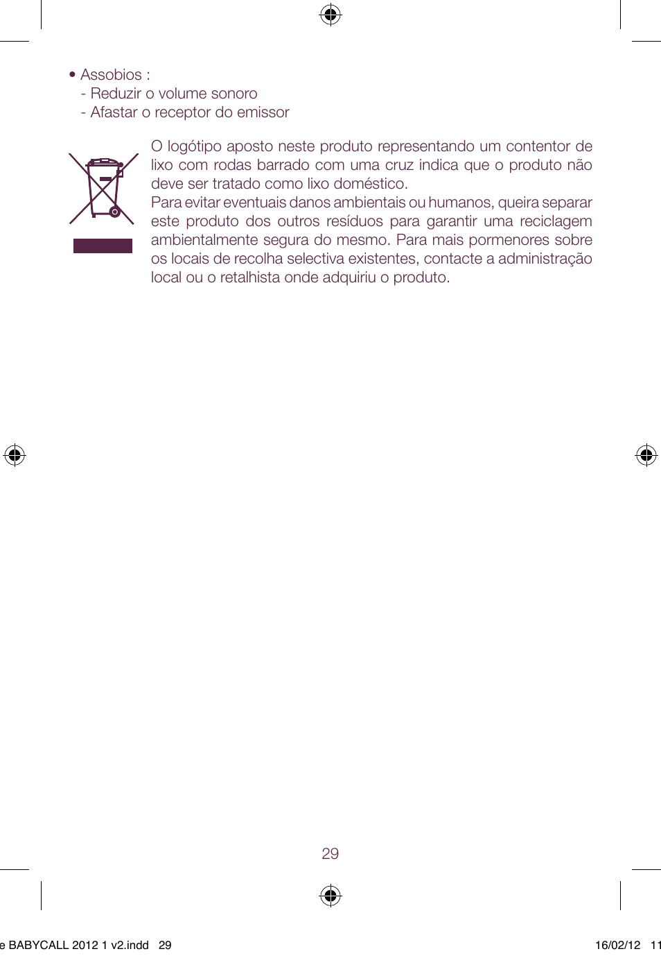 BEABA Babycall 1 User Manual | Page 29 / 56