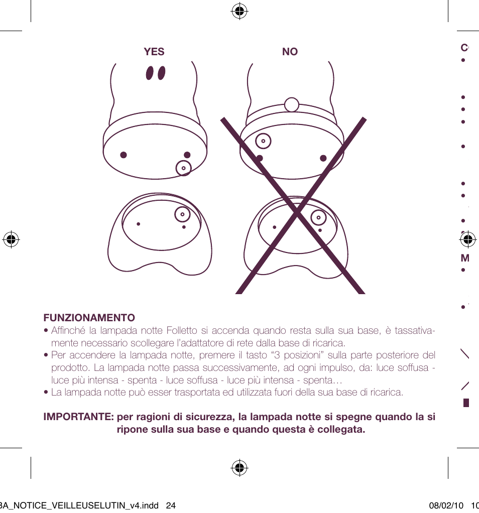 BEABA Pixie night light User Manual | Page 24 / 32