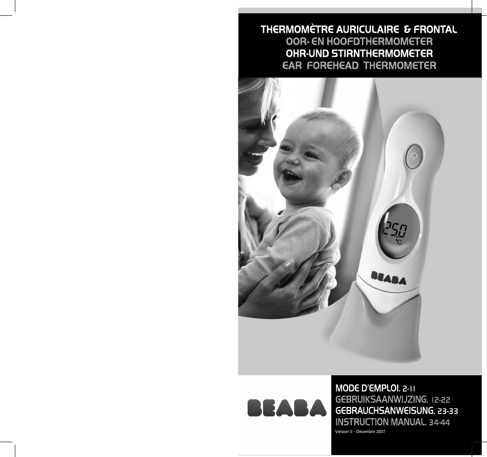 BEABA Care thermometers Exacto User Manual | 23 pages