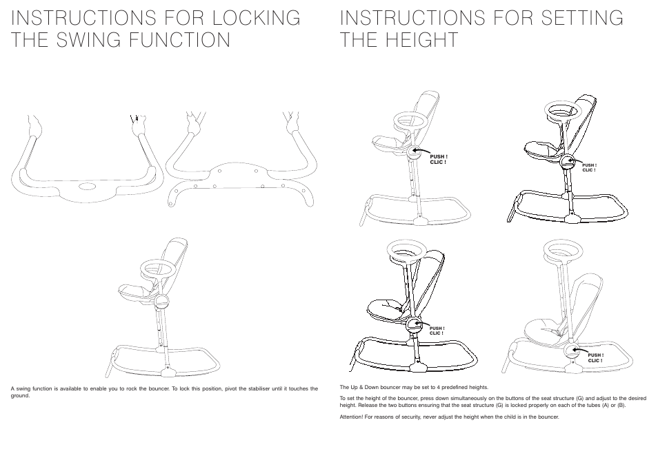 BEABA Up&Down bouncer User Manual | Page 9 / 30