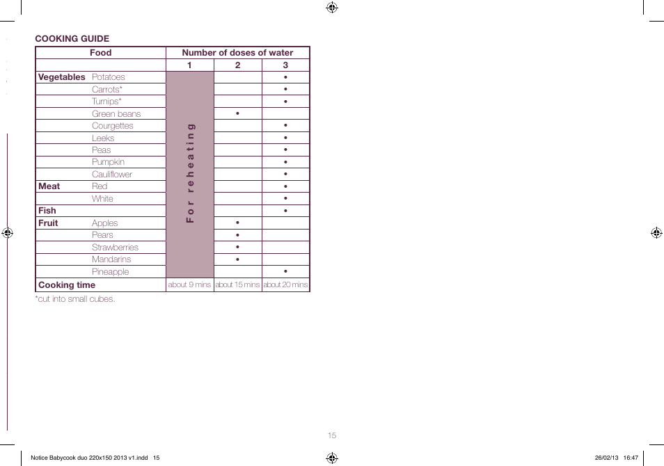 BEABA Babycook Duo User Manual | Page 15 / 82