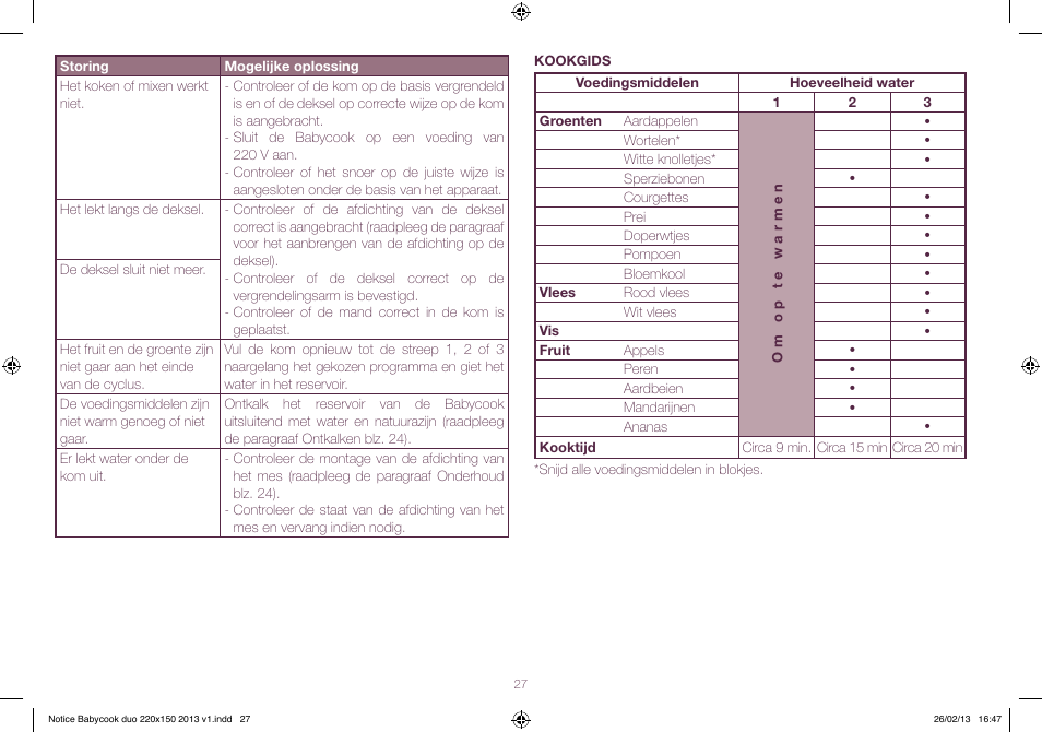 BEABA Babycook Duo User Manual | Page 27 / 82