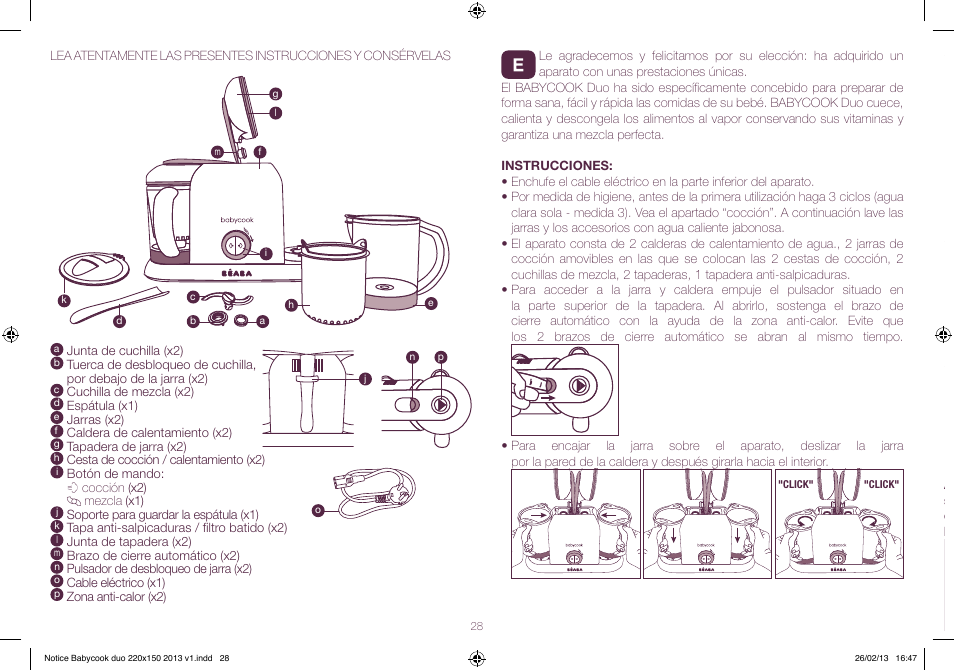 BEABA Babycook Duo User Manual | Page 28 / 82