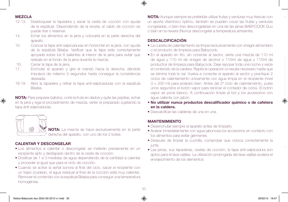 BEABA Babycook Duo User Manual | Page 30 / 82
