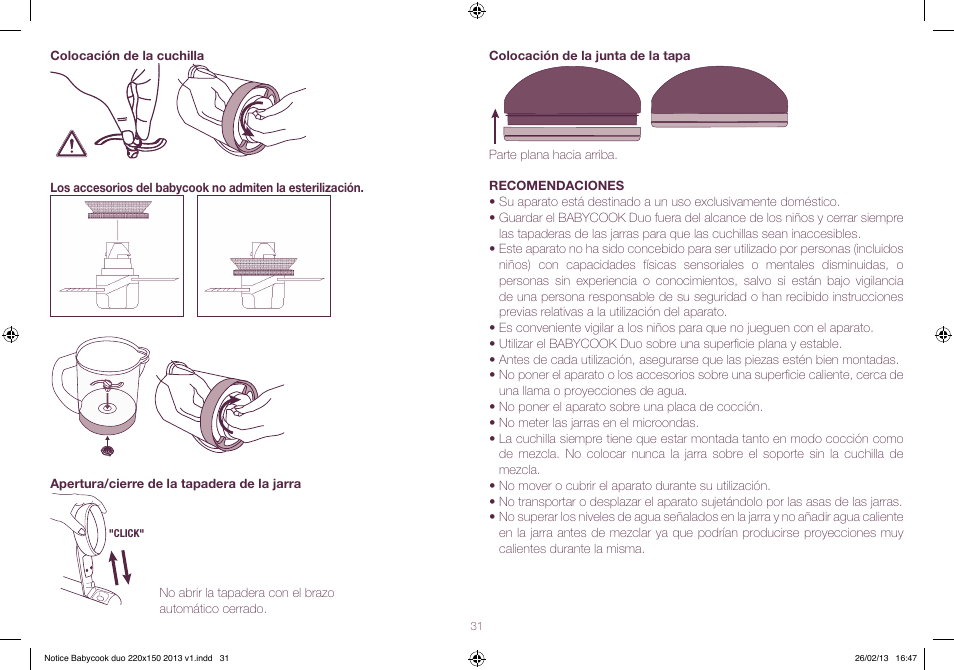 BEABA Babycook Duo User Manual | Page 31 / 82