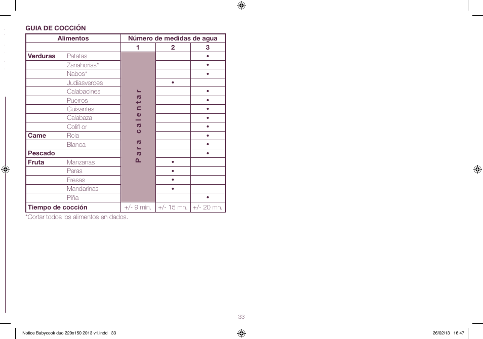 BEABA Babycook Duo User Manual | Page 33 / 82