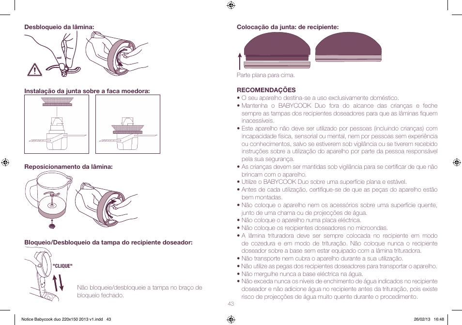 BEABA Babycook Duo User Manual | Page 43 / 82