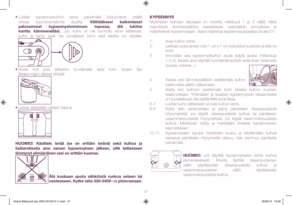 BEABA Babycook Duo User Manual | Page 47 / 82