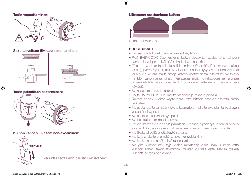 BEABA Babycook Duo User Manual | Page 49 / 82