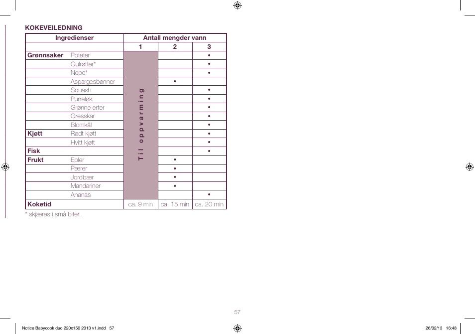 BEABA Babycook Duo User Manual | Page 57 / 82