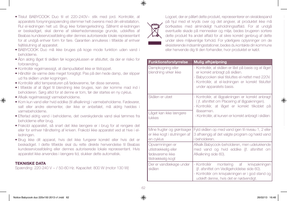 BEABA Babycook Duo User Manual | Page 62 / 82