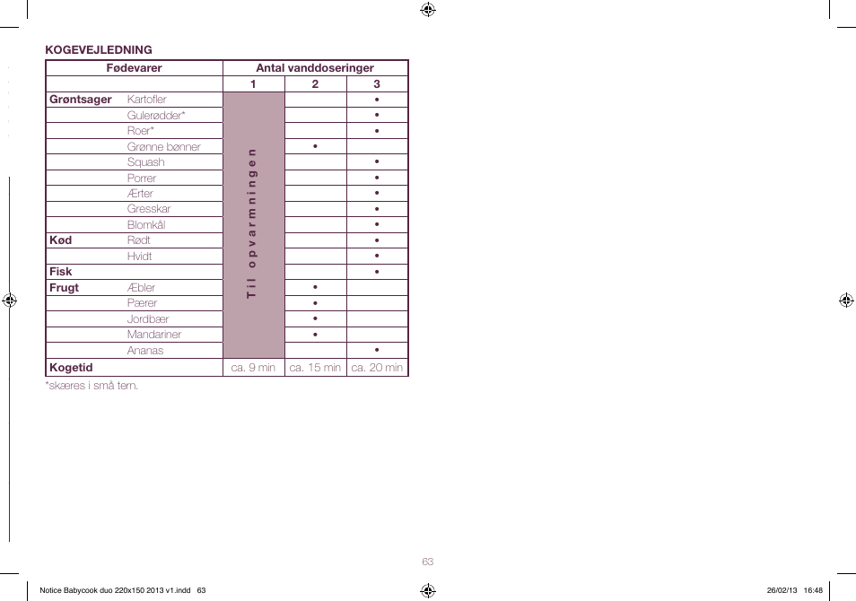 BEABA Babycook Duo User Manual | Page 63 / 82