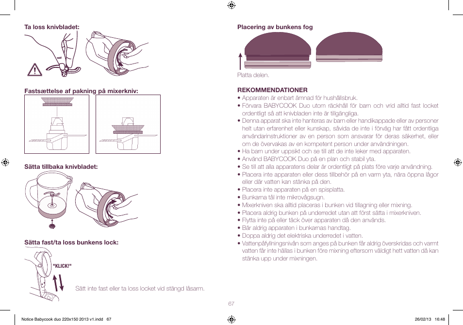 BEABA Babycook Duo User Manual | Page 67 / 82