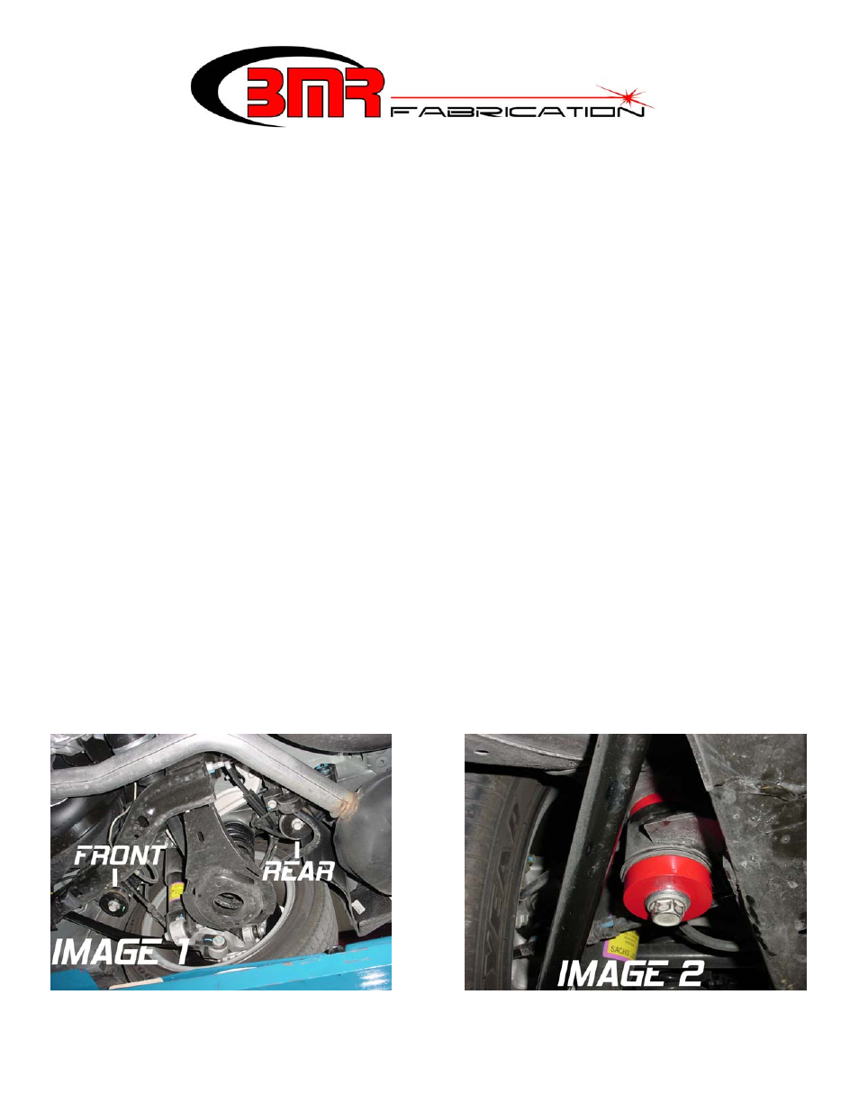 BMR Suspension AWK-1 User Manual | 1 page