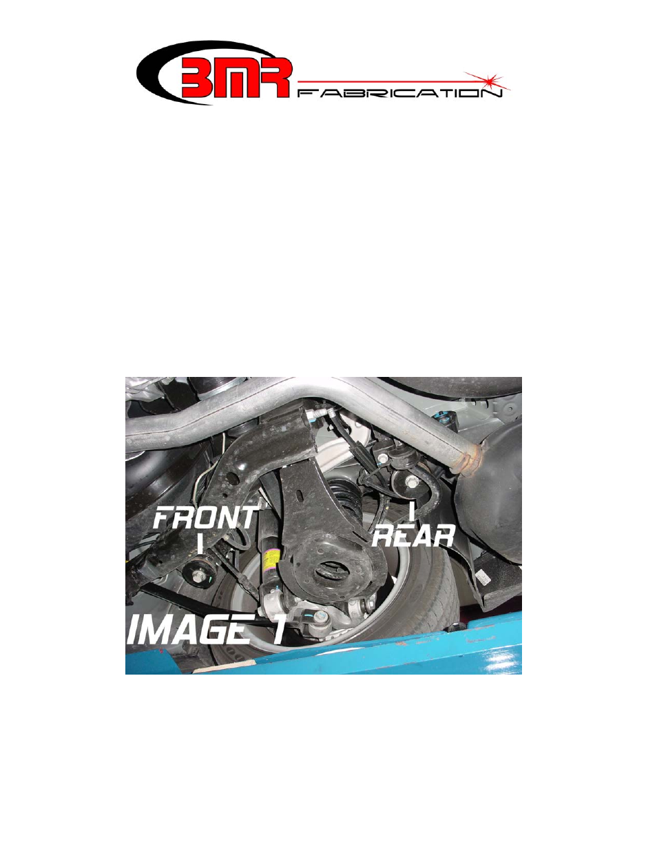 BMR Suspension TCA018 User Manual | 1 page