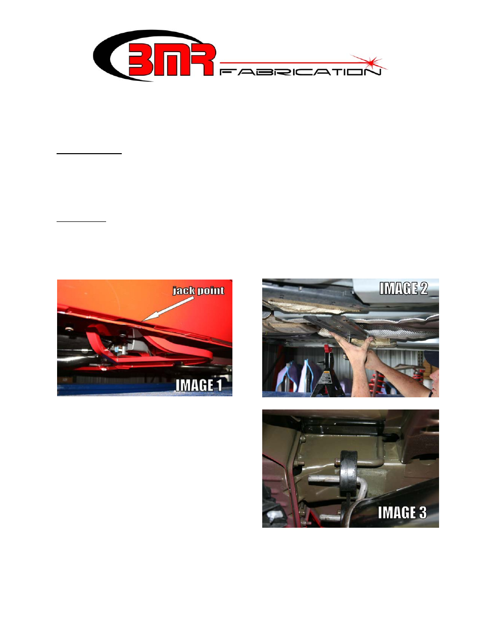 BMR Suspension BK017 User Manual | 4 pages