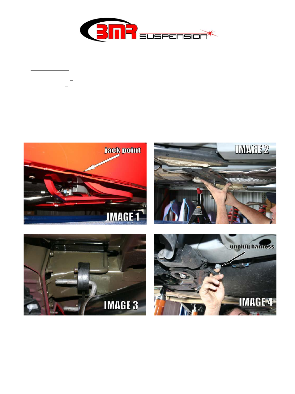 BMR Suspension BK024 User Manual | 4 pages