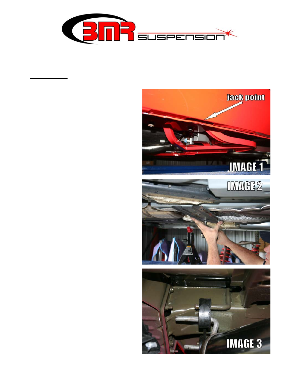 BMR Suspension BK027 User Manual | 5 pages