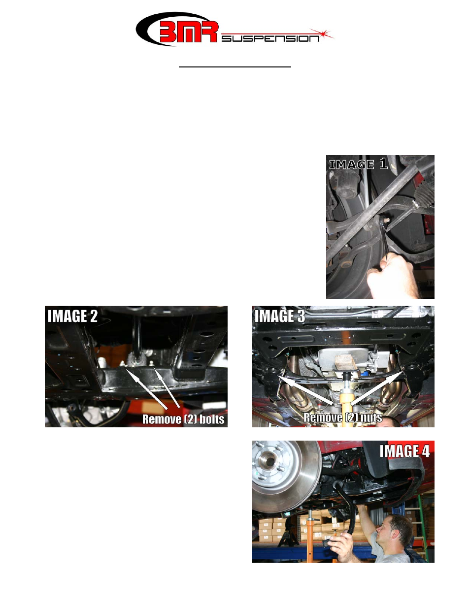 BMR Suspension SB039 User Manual | 3 pages
