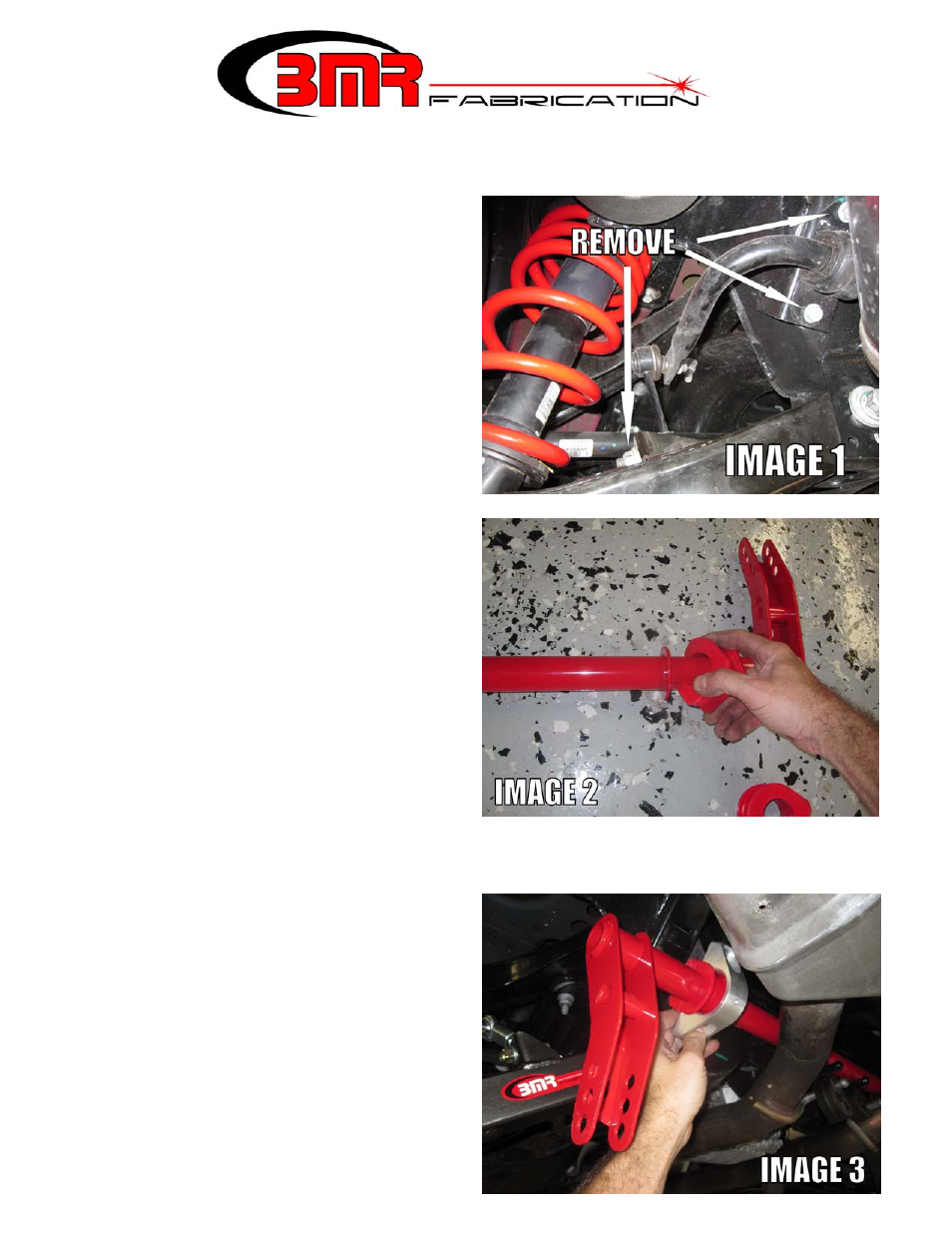 BMR Suspension XSB004 User Manual | 2 pages