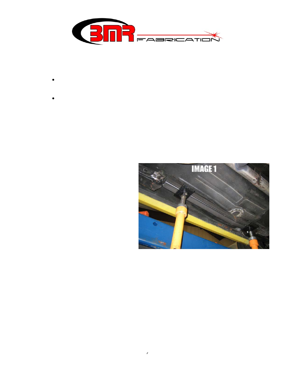 BMR Suspension SFC006 User Manual | 4 pages