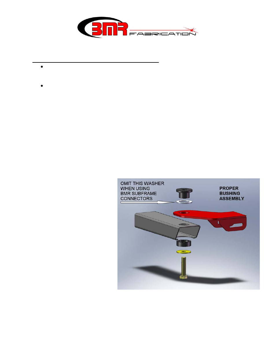 BMR Suspension TA003 User Manual | 5 pages