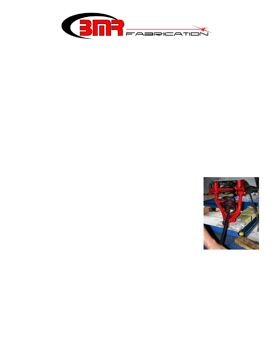BMR Suspension AA030 User Manual | 3 pages