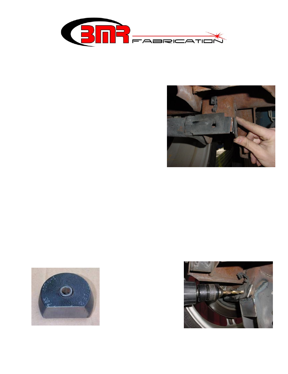 BMR Suspension CAB001 User Manual | 1 page