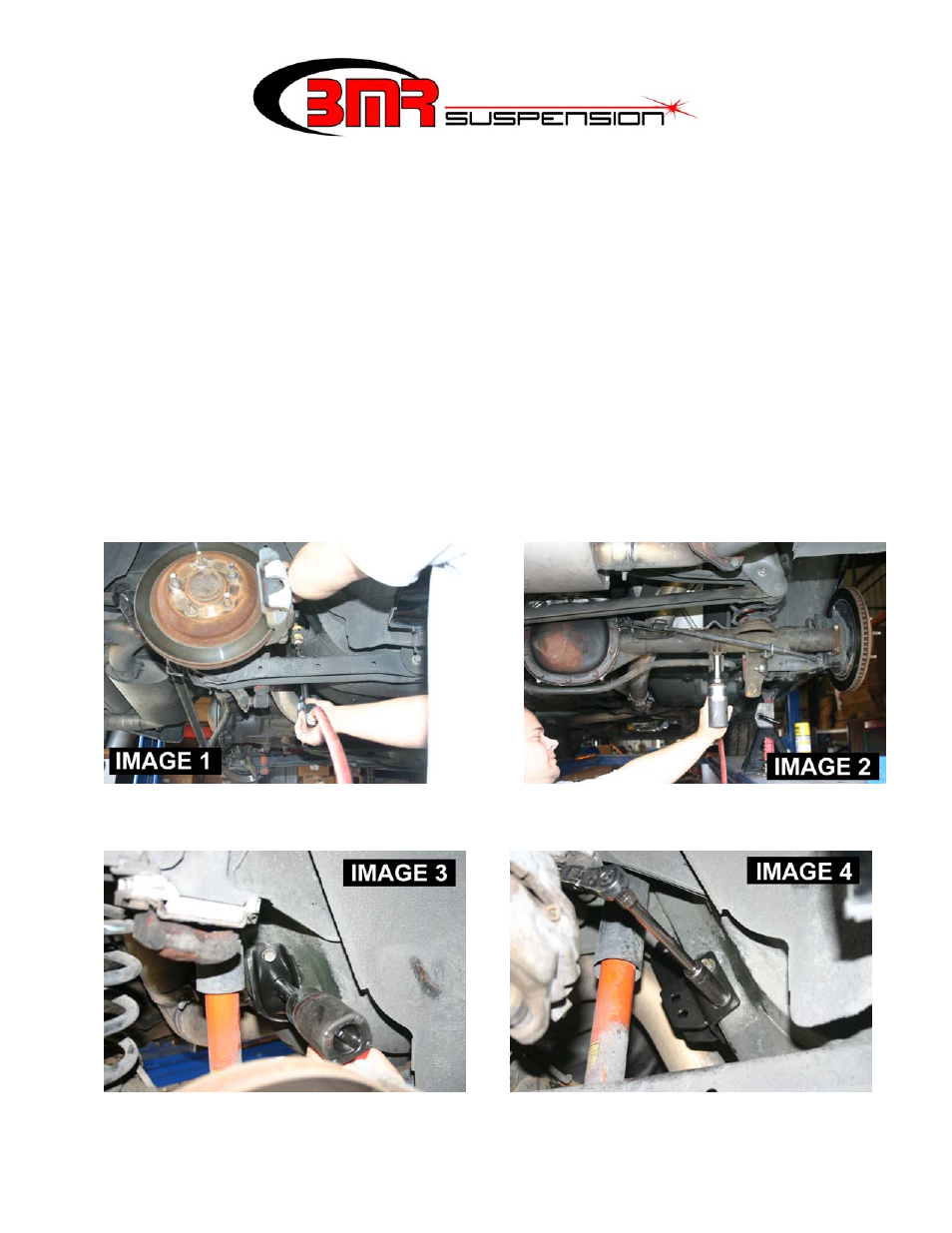 BMR Suspension XSB002 User Manual | 4 pages