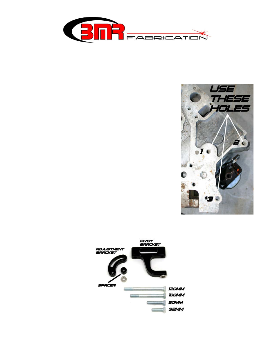 BMR Suspension AB001 User Manual | 1 page