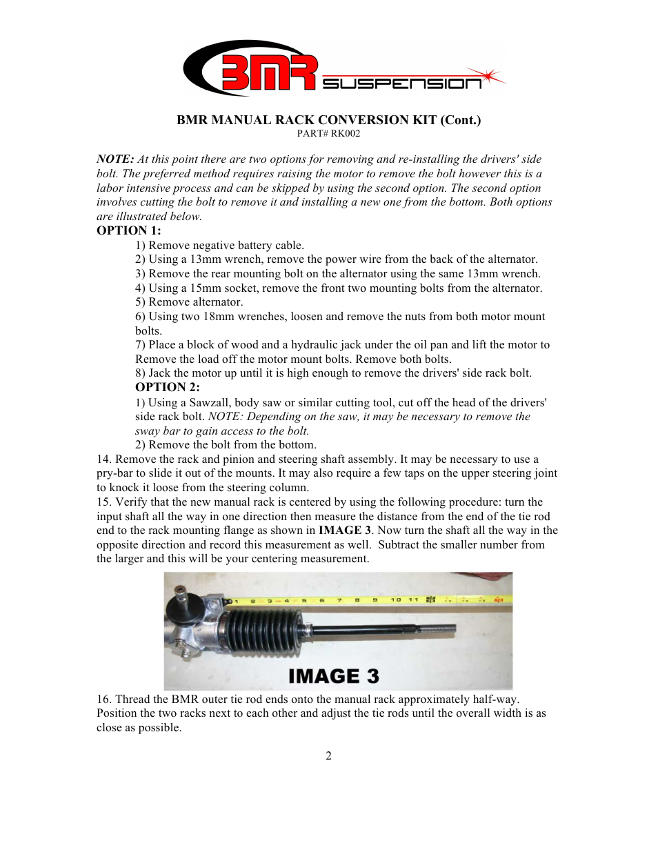 BMR Suspension RK002 User Manual | Page 2 / 4