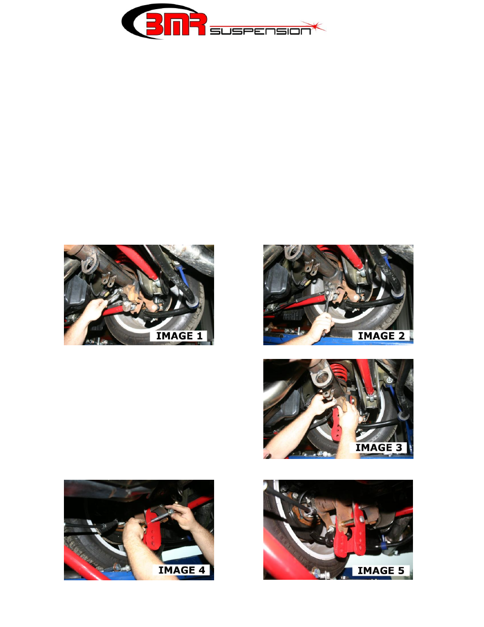 BMR Suspension CAB005 User Manual | 3 pages