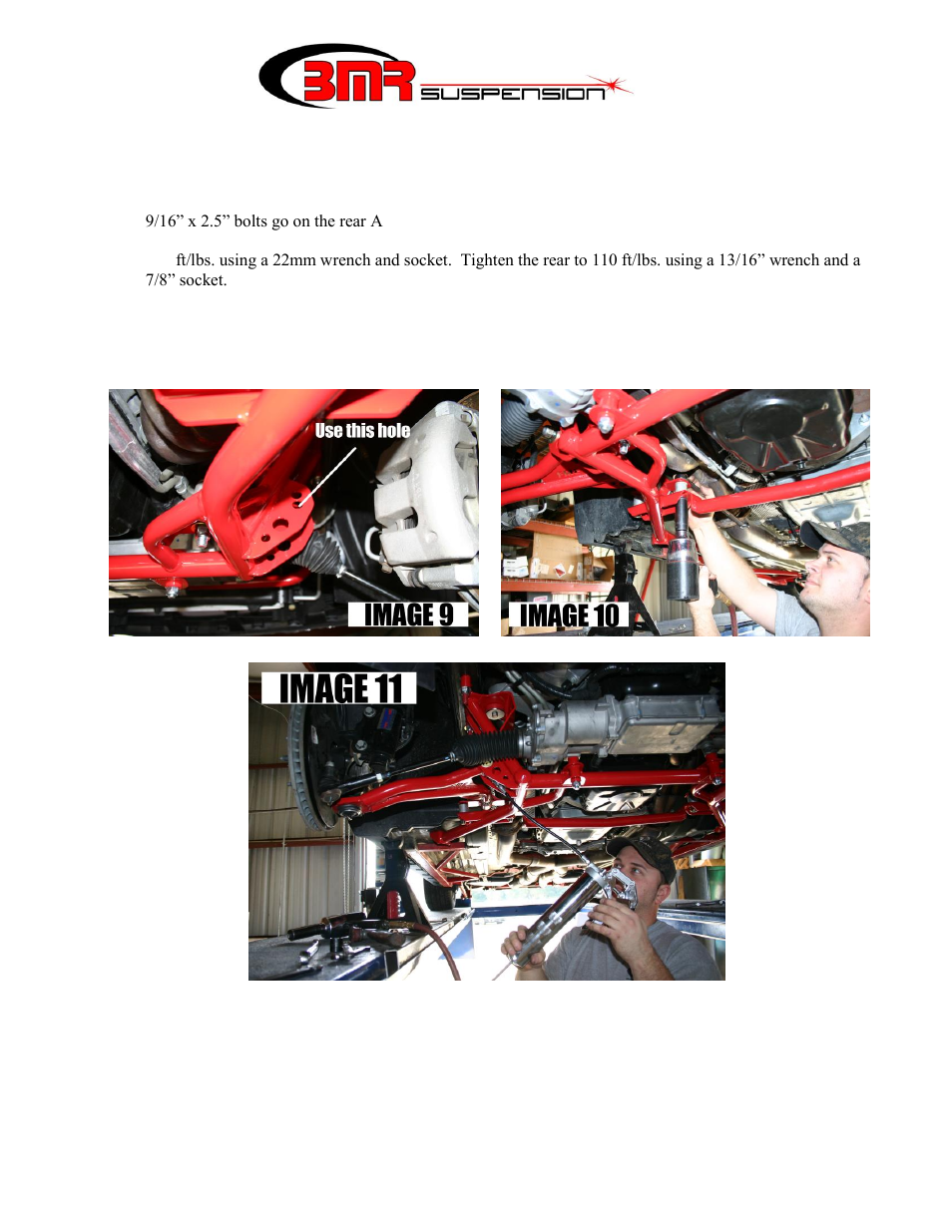 BMR Suspension KM020 User Manual | Page 3 / 3