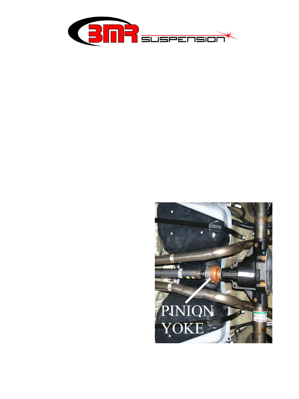 BMR Suspension TCA021 User Manual | 1 page