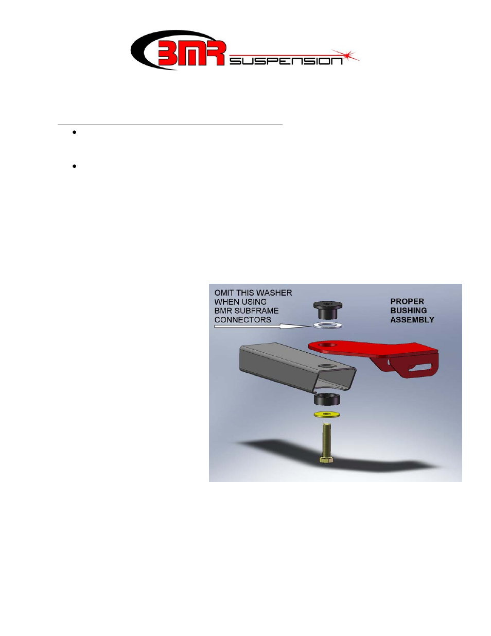 BMR Suspension TA009 User Manual | 5 pages