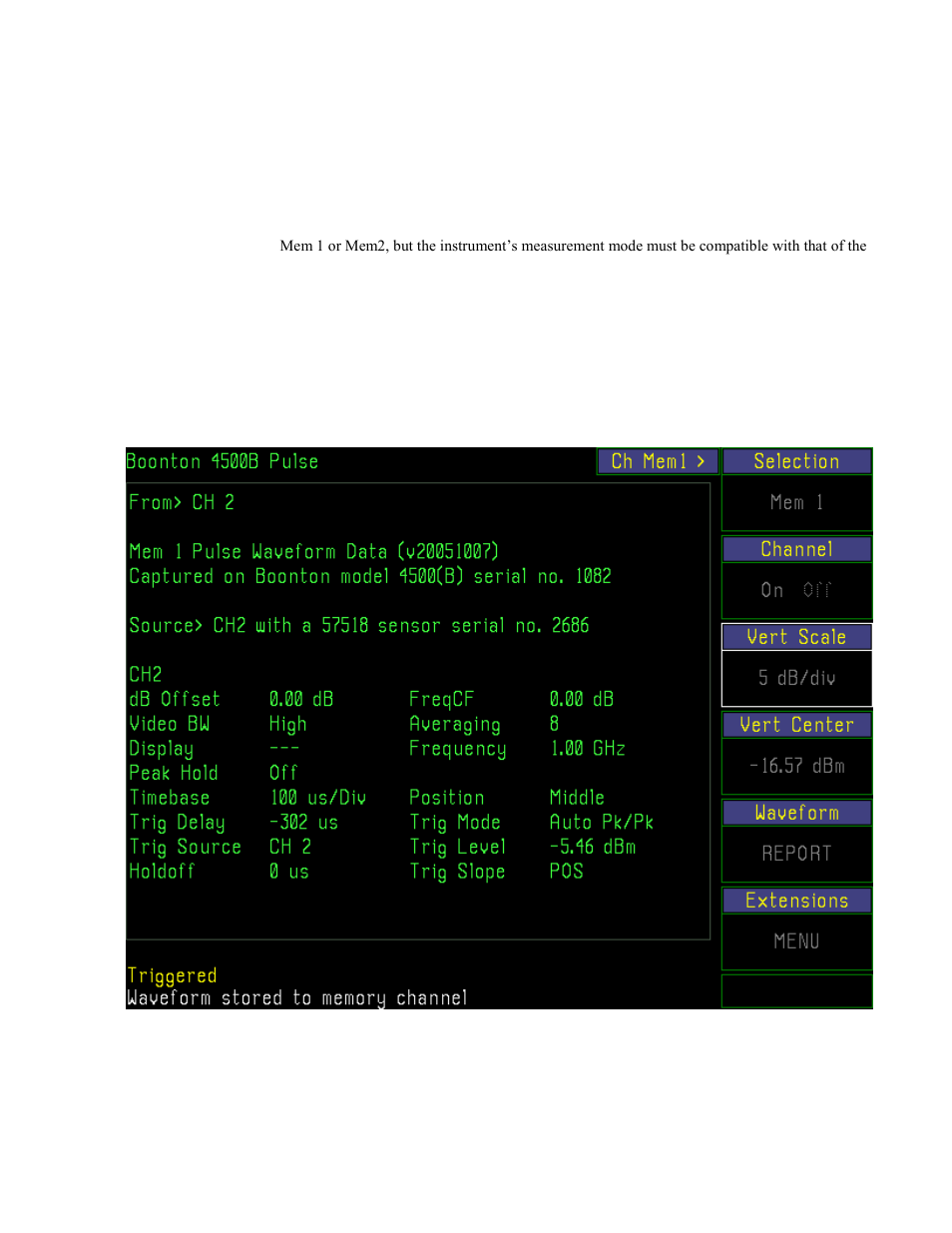 Boonton 4500b rf peak power analyzer, Operation | Boonton 4500B Peak Power Meter User Manual | Page 101 / 372