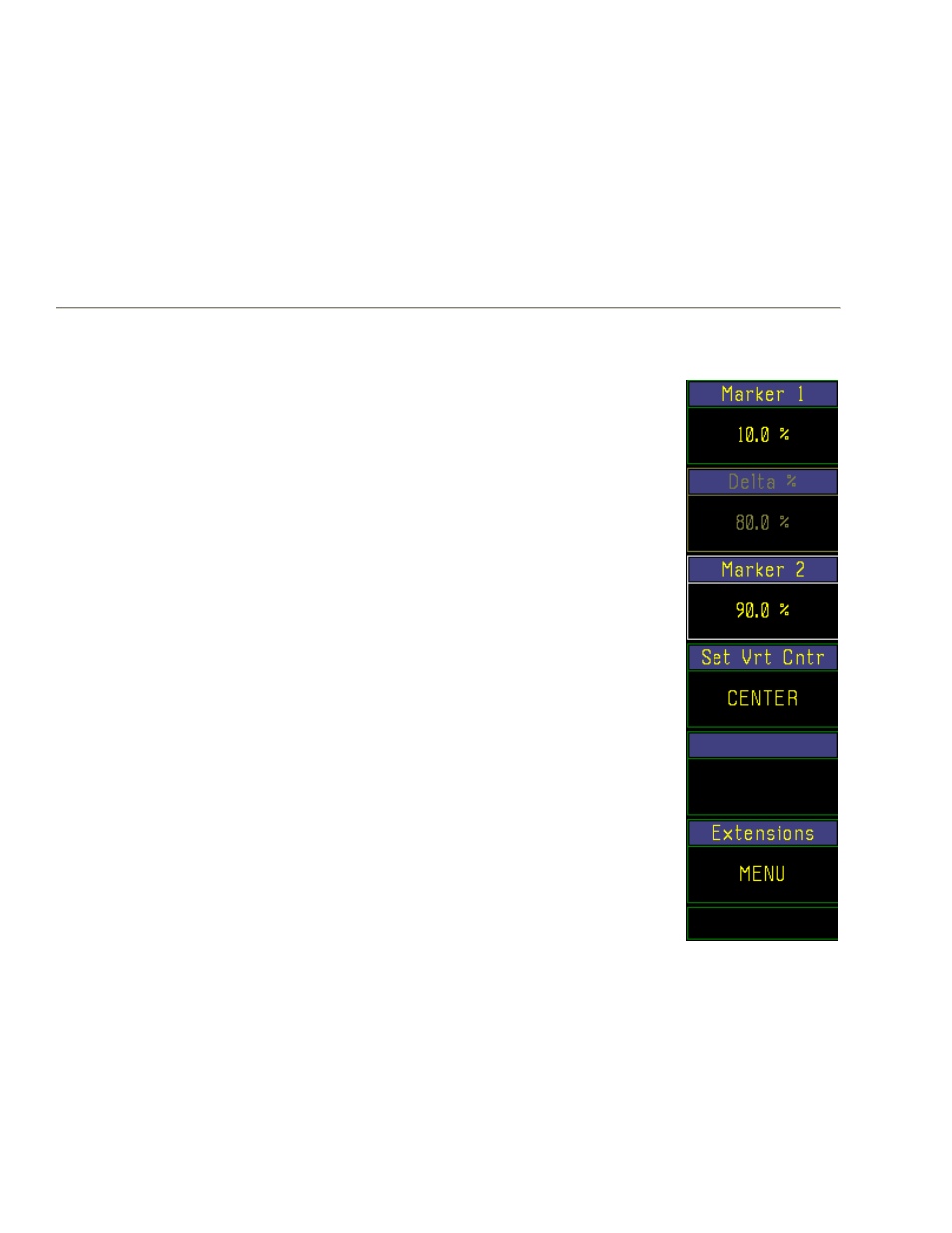 Table 4-11. mark > menu, Table 4-11. mark > menu -52, Boonton 4500b rf peak power analyzer | Operation | Boonton 4500B Peak Power Meter User Manual | Page 124 / 372