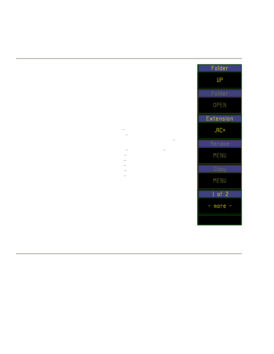 Table 4-23. util > disk (1 of 2) > submenu, Table 4-23. util > disk (1 of 2) > submenu -76, Boonton 4500b rf peak power analyzer | Operation | Boonton 4500B Peak Power Meter User Manual | Page 148 / 372