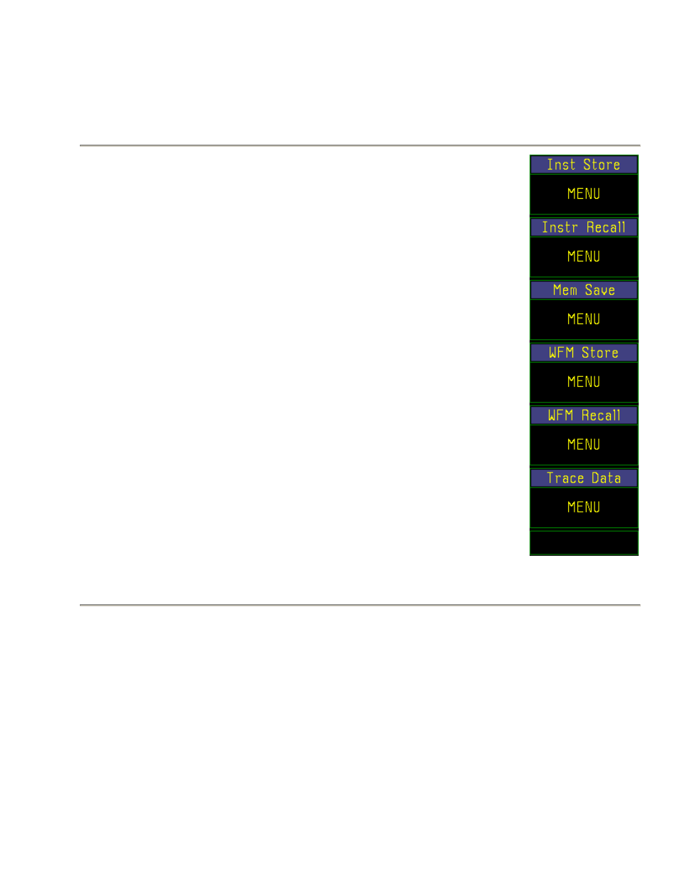 Table 4-35. prgm > menu, Table 4-35. prgm > menu -89, Boonton 4500b rf peak power analyzer | Operation | Boonton 4500B Peak Power Meter User Manual | Page 161 / 372