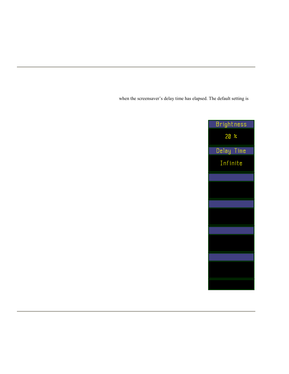 Table 4-45. display > screen saver > submenu, Table 4-45. display > screen saver > submenu -102, Boonton 4500b rf peak power analyzer | Operation | Boonton 4500B Peak Power Meter User Manual | Page 174 / 372