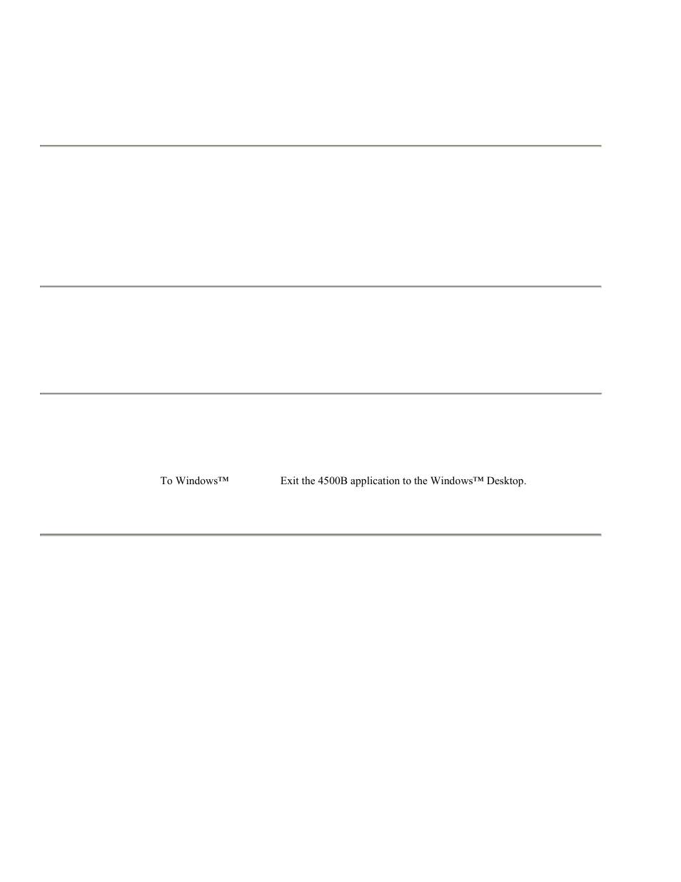 Table 4-56. spcl > exit > submenu, Table 4-56. spcl > exit > submenu -114, Boonton 4500b rf peak power analyzer | Operation | Boonton 4500B Peak Power Meter User Manual | Page 186 / 372