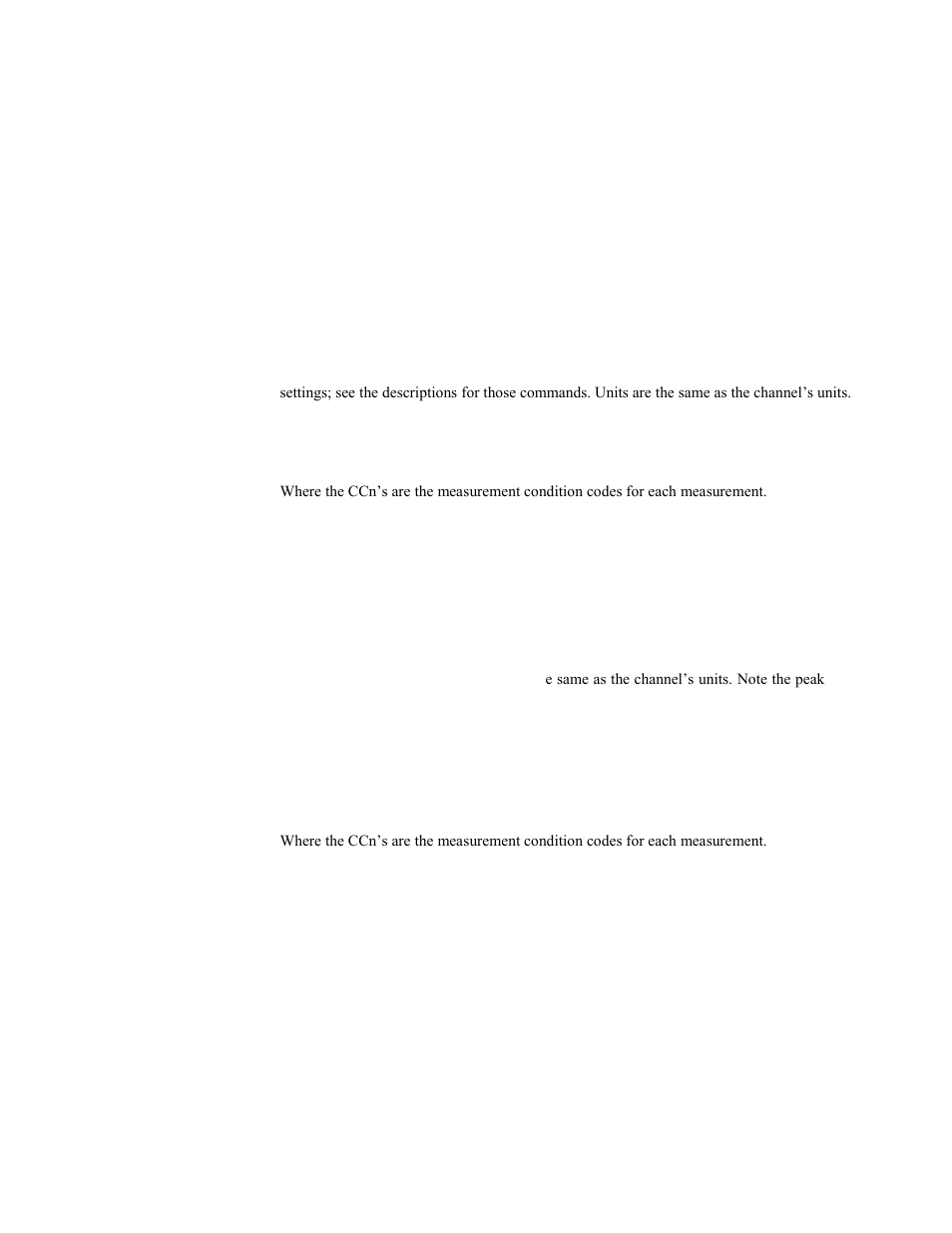 Read:array:ameasure:time, Read:array:cw:power, Read:array:ameasure:time? -59 | Read:array:cw:power? -59, Boonton 4500b rf peak power analyzer, Remote operation | Boonton 4500B Peak Power Meter User Manual | Page 259 / 372