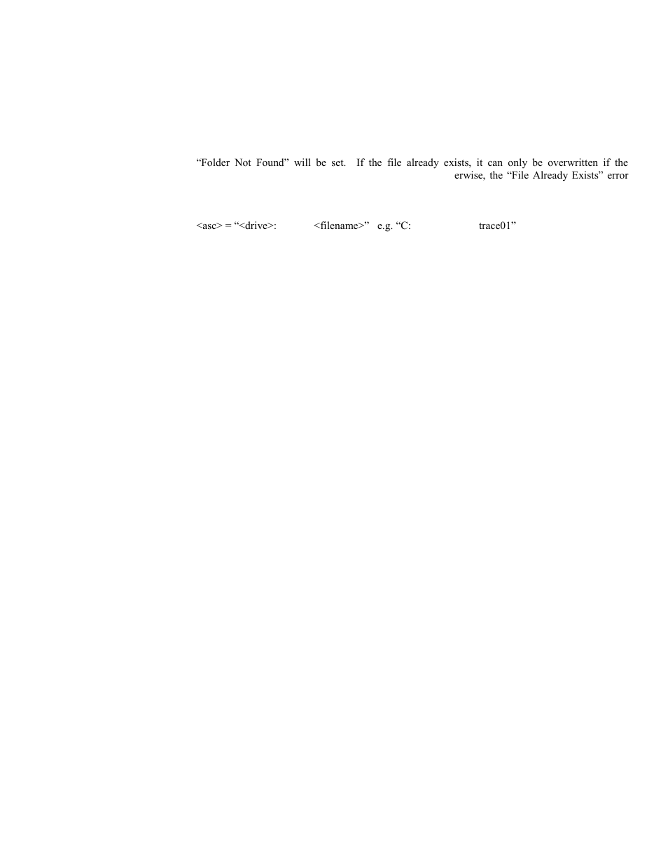 Trace:send, Trace:source, Trace:send -89 | Trace:source -89, Boonton 4500b rf peak power analyzer, Remote operation | Boonton 4500B Peak Power Meter User Manual | Page 289 / 372