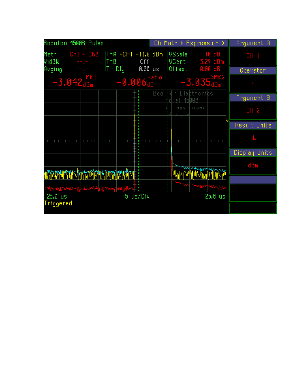 Boonton 4500b rf peak power analyzer | Boonton 4500B Peak Power Meter User Manual | Page 97 / 372